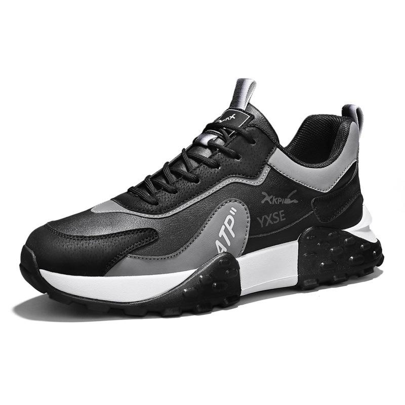 

Men s shoes leather sneakers men s youth trendy shoes autumn and winter new student low-top trendy casual running shoes 39