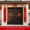 2026 Chinese New Year 3D Flocking Door Couplets Set