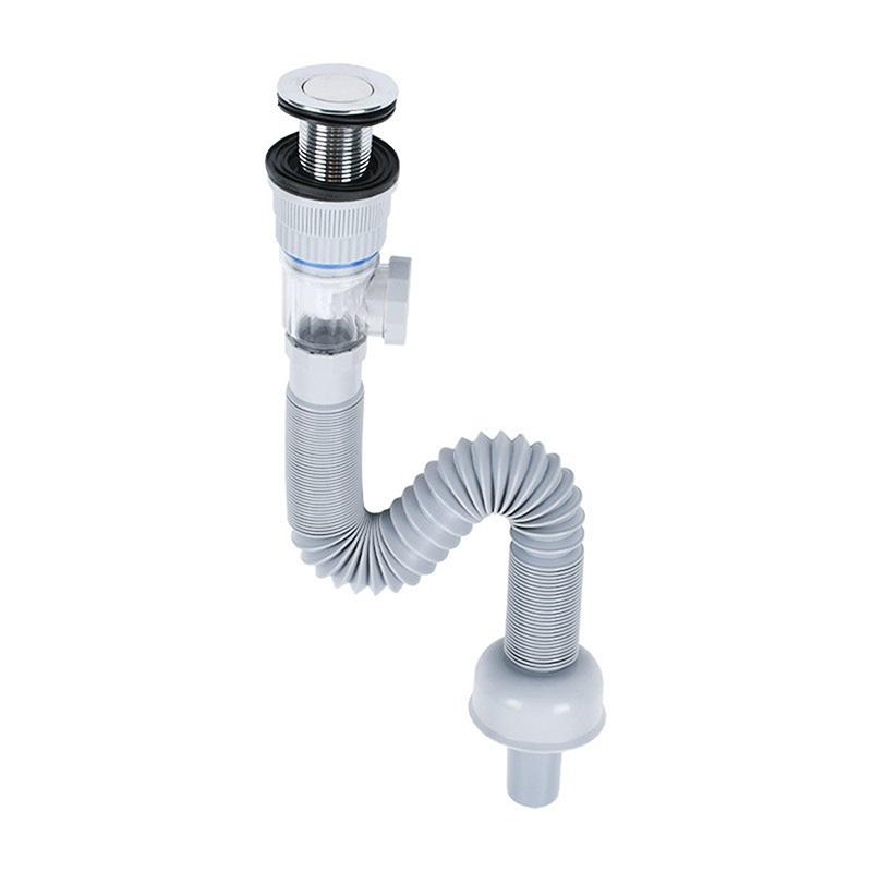 Universal Sink Drain Pipe Set Retractable Deodorant Sewer Drainage Water Hose Bathroom Kitchen Wash Basin Drainer Accessories