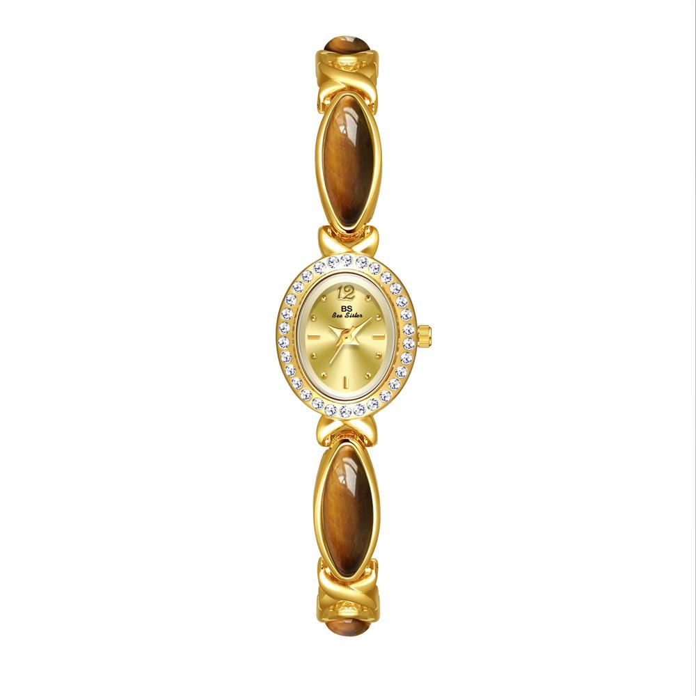 Natural Jade Women Bracelet Watch Ladies Watches Luxury High Quality Gold Silver Quartz Watches Elegant Wristwatches Dress Gift