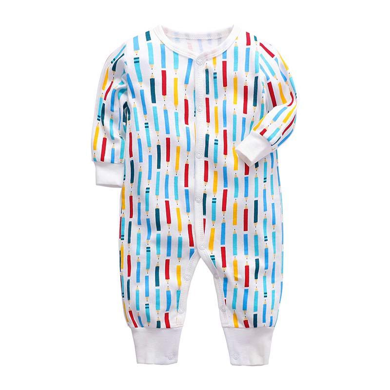 Langarm Baby Strampler: Frühlings- & Herbst-Krabbel- und Ausgehanzug, Neugeborenen-Harems-Homewear