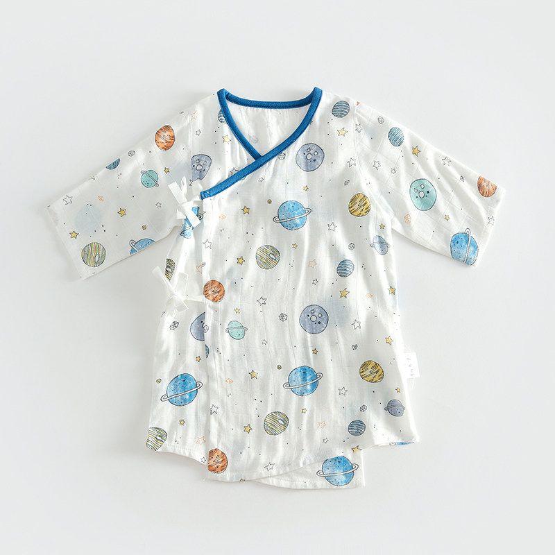 

Duoguo Newborn Gauze Gown Hepao Baby Bamboo Fiber Romper One-Piece Romper Summer Asteroid-Bamboo Fiber 59 cm