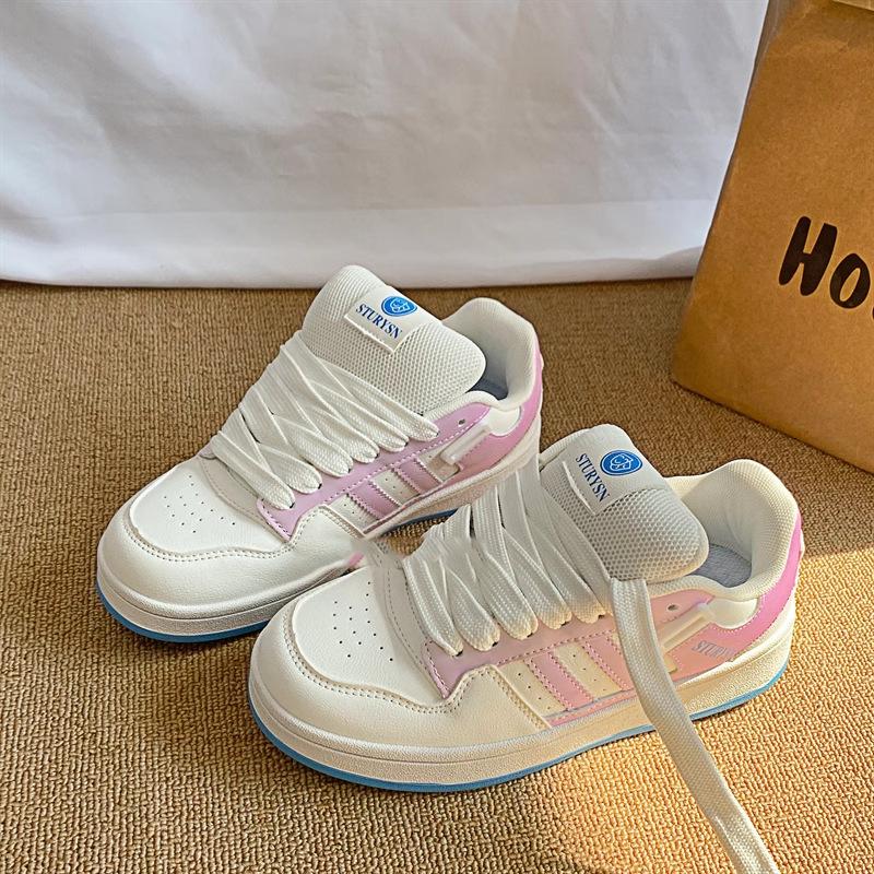 

Обувь Оригинальная нишевая обувь для хлеба Женская 2025 студенческая осенняя новая повседневная универсальная маленькая белая обувь 40