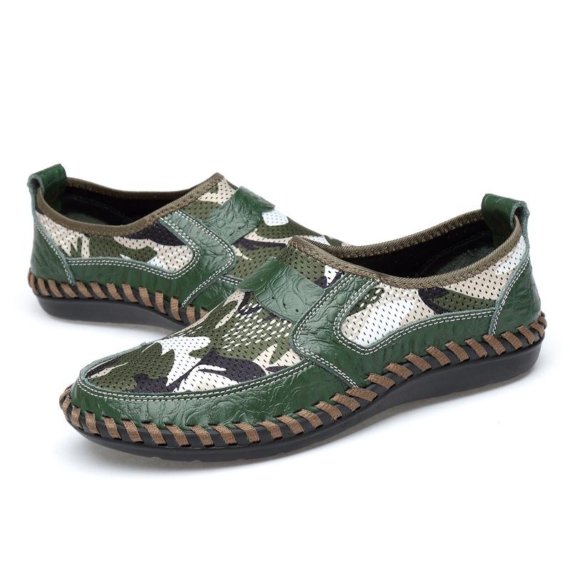 Men's Extra Large Summer Loafers - Breathable Mesh, Handmade, Trendy Casual Shoes (Sizes 45-46)