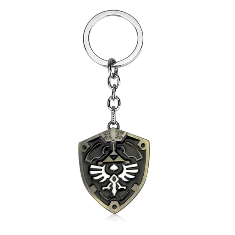 The Legend of Zeldas Pendant Keyring for Men Women Vintage Triforce Triangle Amulet Key Chain Cosplay Party Jewelry Gifts