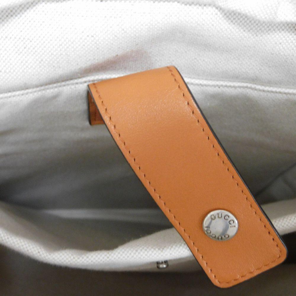 Used 9539 Raibit Nylon Daypack 696013 7927 G Logo Rabbit Red Interlocking G Brown Men's from Japan AUTHENTIC