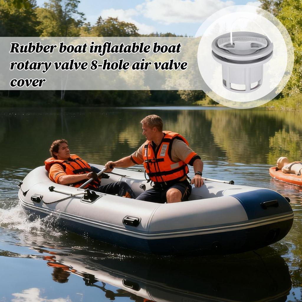 Inflatable Boat Air Valve Replacement 8-hole Valve Cover Multifunctional Rotating Air Plugs For Boat Kayak Outdoor Paddleboard
