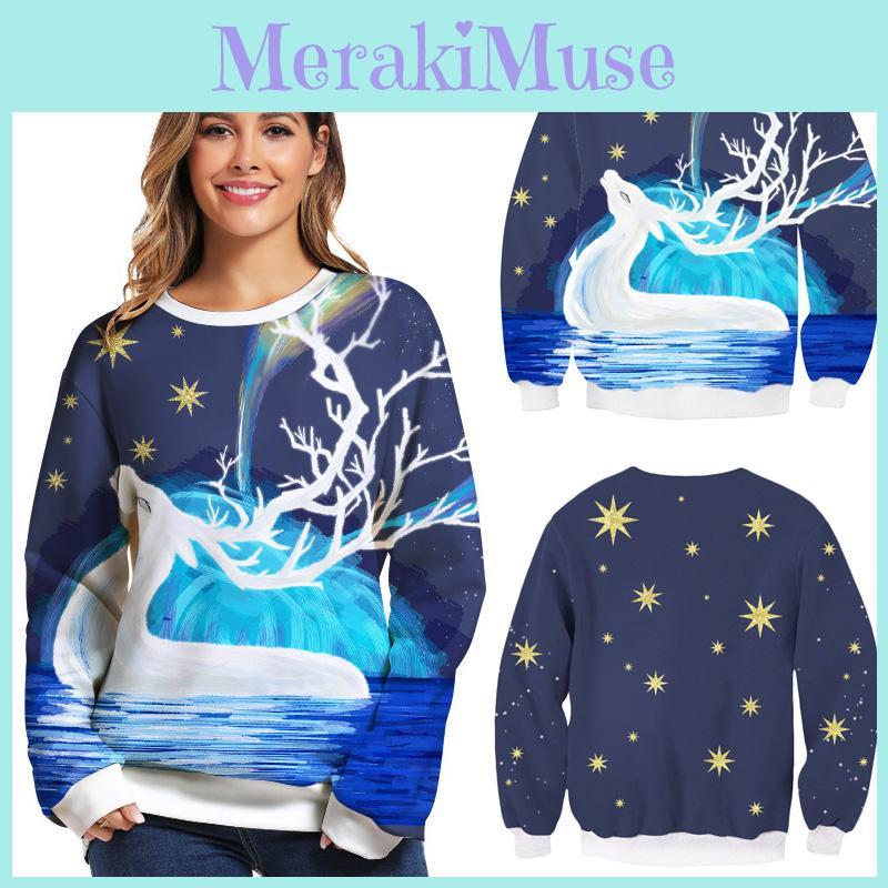 Sweater Ugly Christmas Funny Crew Neck Pullover Sweatshirt Unisex Christmas Gift