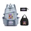 Demon Hunters KPop Demon Hunters Student School Bag Three-piece School Bag Zipper Pencil Case
