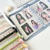A5 Cute Ins Sparkling Blingbling Binder Pocards Transparent Zipper Po Album Card Holder Book Girl Hand Account Book Cover