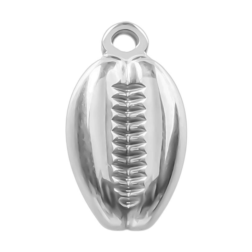 6pcs No Fade Sea Wave Shell Marine Organism Stainless Steel Charms For Jewelry Making Supplies DIY Women Men Pendant Waterproof