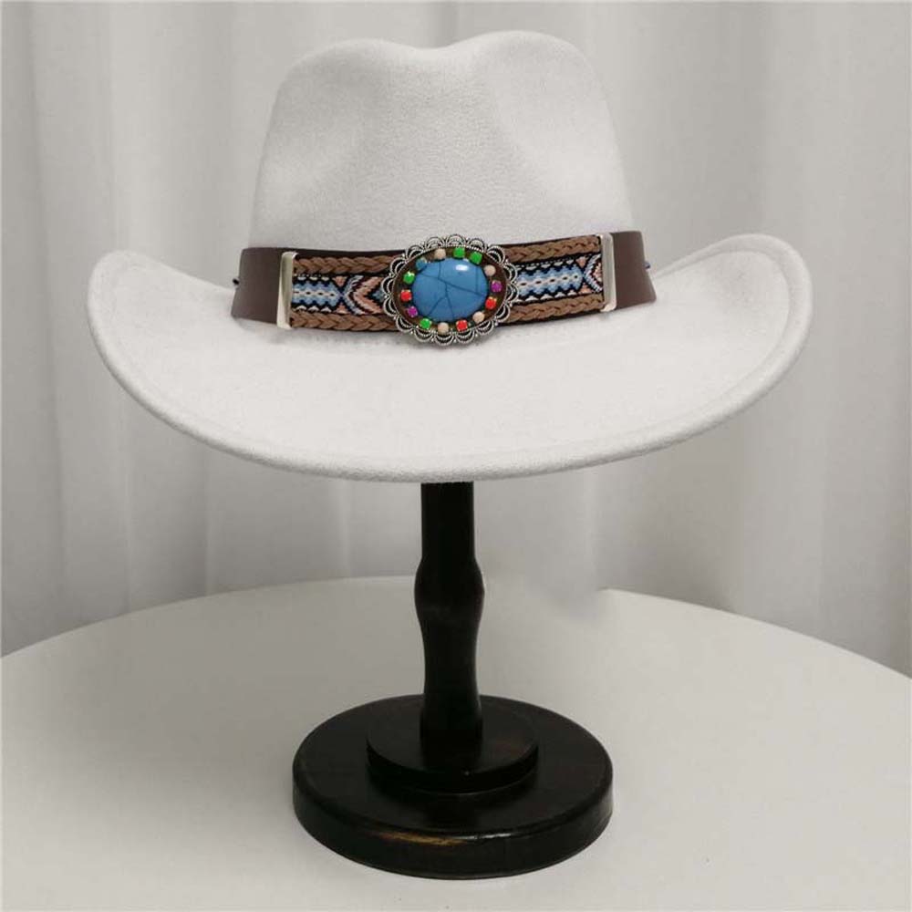 

Wide Brim Sun Protection Knight Hat Cotton Cowgirls Visor Cap Western Cowboy Cap Dance Party чорний