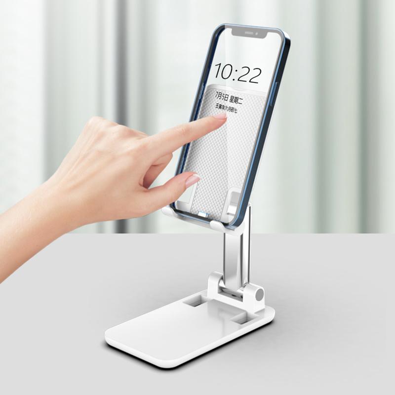 CCT18 Foldable Phone Stand for Desk Height Adjustable ABS Phone Holder Portable Cellphone Cradle