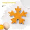 Elegant Festival Holiday Baking Essential Stainless Steel Snowflake Cookie Molds For Pastries And Chocolates