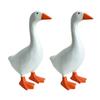 Magnetic Goose Key Holder Statue Duck Key Hanger Resin Figurine Sculpture Home Office Desktop Decoration Ornament