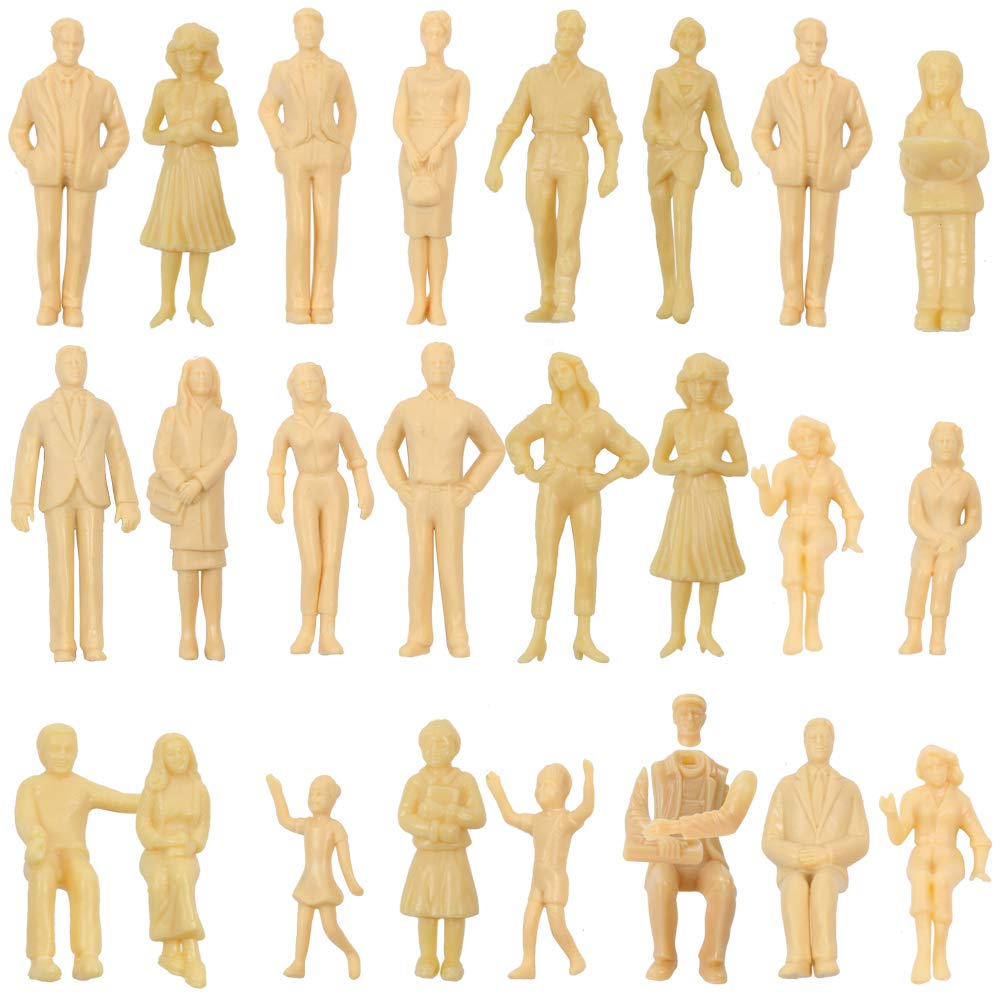 

Набор из 24 предметов 1 шт.:25 Неокрашенных Фигурок Людей, Диорама, Миниатюрный Сад, Железнодорожная Модель, Модель Здания, Образовательный DIY