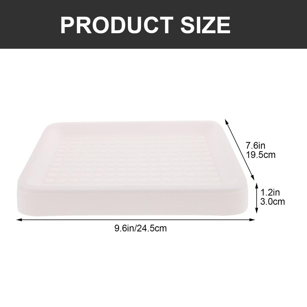 Rabbit Litter Box Bunny Potty Training Toilet for Small Pets with Heightened Fence Anti-Splash Design Large Activity Space Fixed