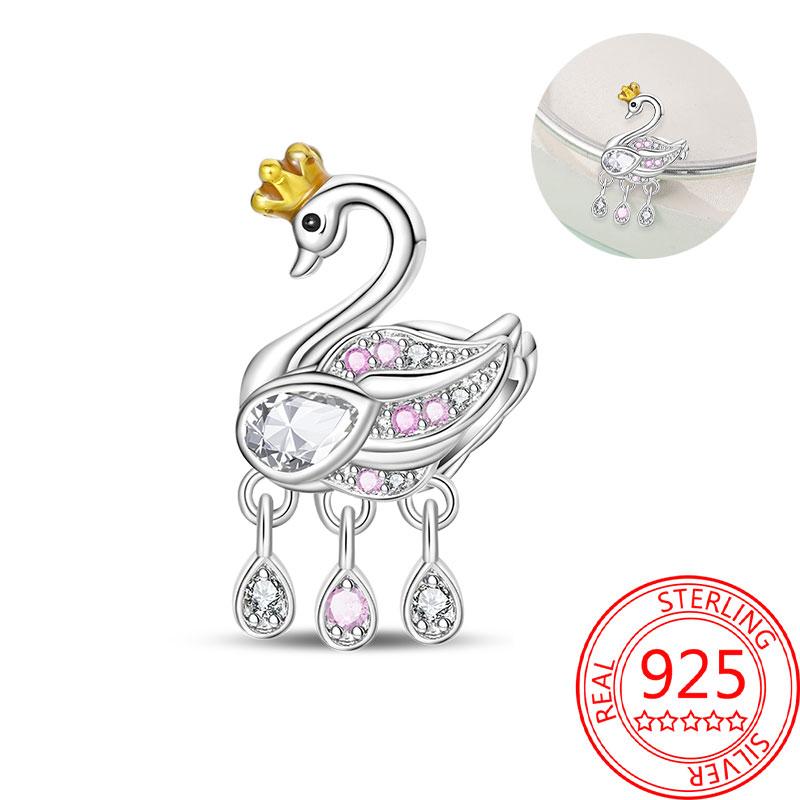 Copper Metal Charm Bead Component Bead Component Crown Lion Frog Charm Bead Component Compatible With Bracelet High Quality Fine Jewelry Authentic