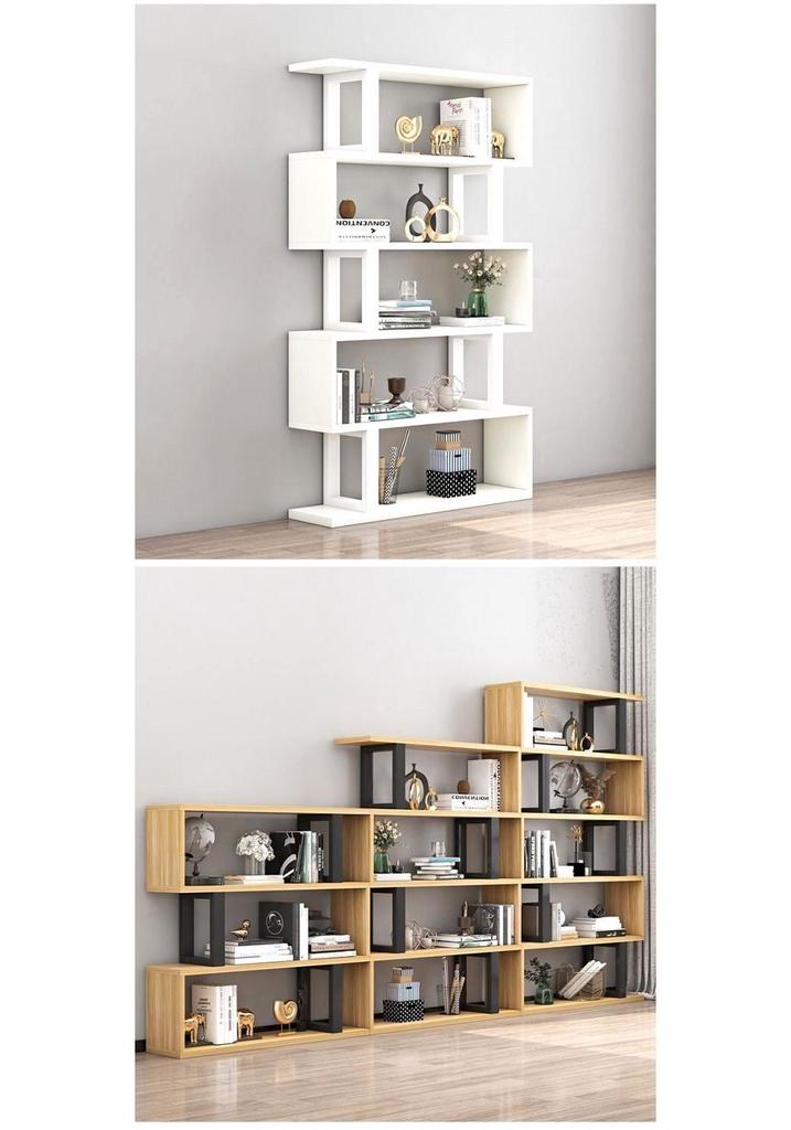 Modern Multi-layer Storage Shelf: Living Room Display & Bookshelf