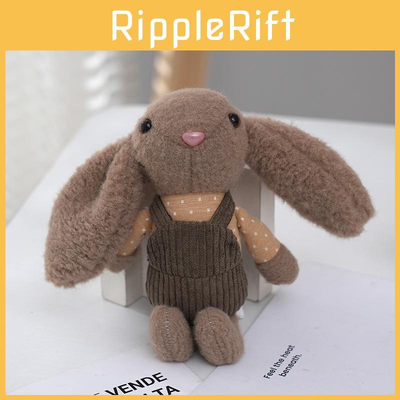 Adorable Long-eared Bunny Keychain Plush Rabbit Doll Soft Toy For Bags And Gifts