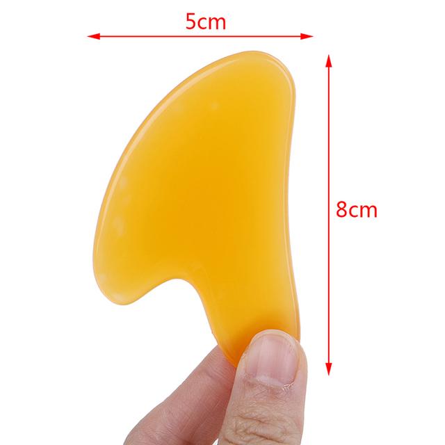 Gouache Scraper Natural Stone Gua Sha Massage Comb Head Body Meridian Scraping Reflexology Blood Circulation Jade Therapy Tools