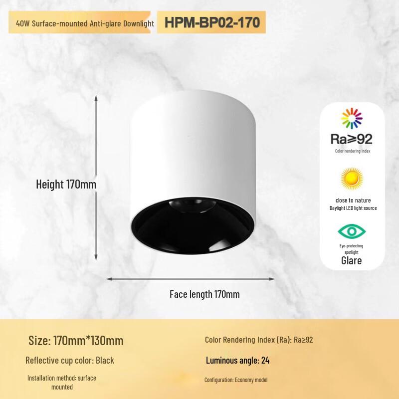 

XuanYong 40W LED Surface Mount Downlight