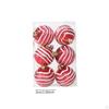 6 Pieces Christmas Balls Tree Decorations Lightweight Polypropylene Suitable for Party