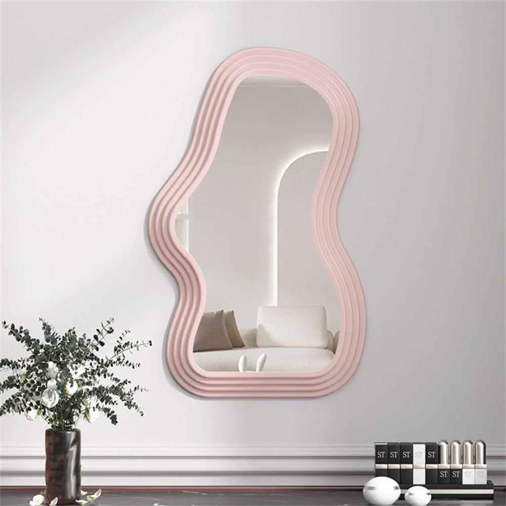 Wolkenförmiger Schreibtisch-Schminkspiegel Einfach an der Wand montierbar Schlafzimmer Badezimmer Unregelmäßiger Make-up-Wandspiegel Heimdekoration