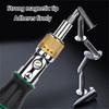 Professional Ratcheting Screwdriver Kit 10 Interchangeable Heads Carbon Steel Construction Ergonomic Grip Design