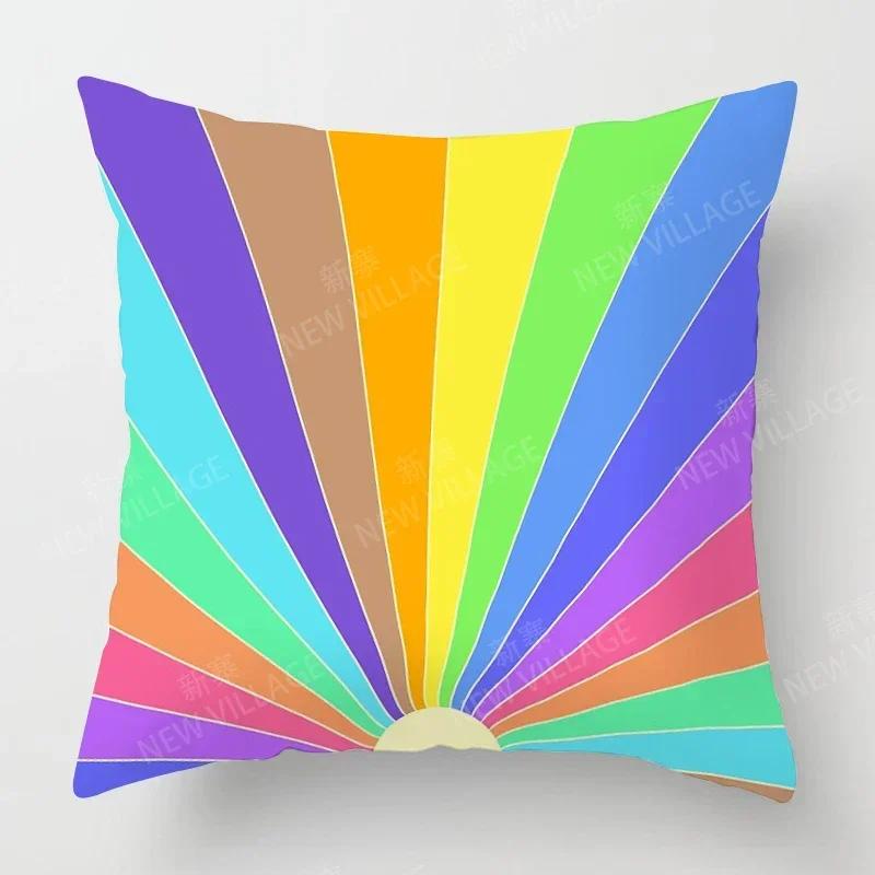 Nordic Fall Home Decor Autumn Throw Pillow Case Sofa Cushion Cover Modern   Geometry