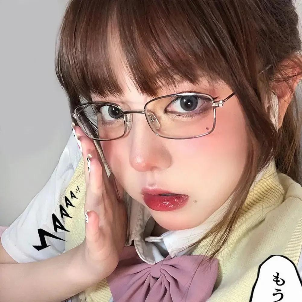 Small Square Alloy Frame Glasses Retro Reading Eyeglasses Anti Blue Light Presbyopic Eyewear Women Men Metal Clear Lens