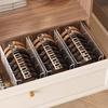 1/2Pcs Belt Storage Boxes Large Capacity 4 Grids Transparent Design Tie Belt Storage Holder Display Case Closet Organizer