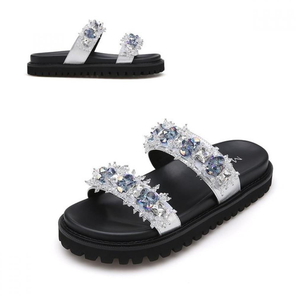 MiSope Women S SlipperS 4cm 012423009 Silver/230