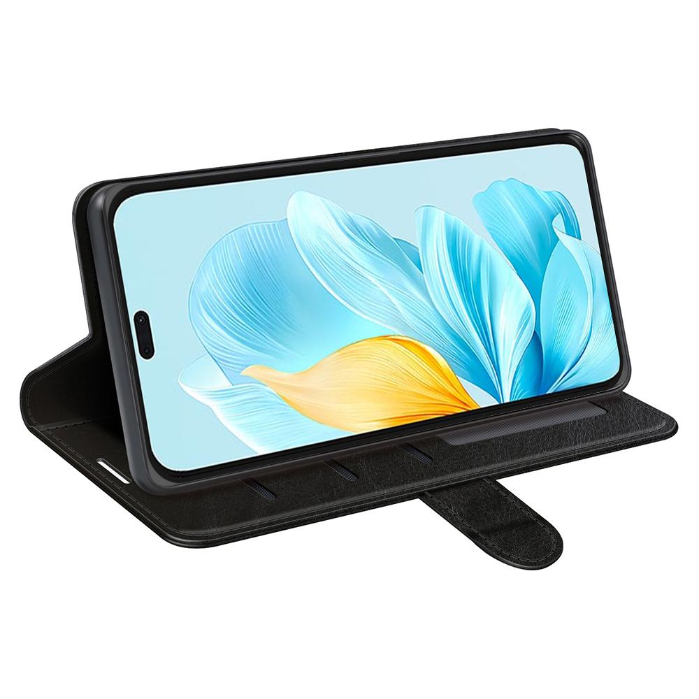 For Honor 200 Lite Phone Case Crazy Horse Texture Leather Folio Flip Cover with Wallet