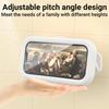 360 Degree Rotation Waterproof Shower Phone Holder Rotation Angle Adjustable Telescoping Wall Mount Phone Holder for Bathroom Kitchen Bracket Stand