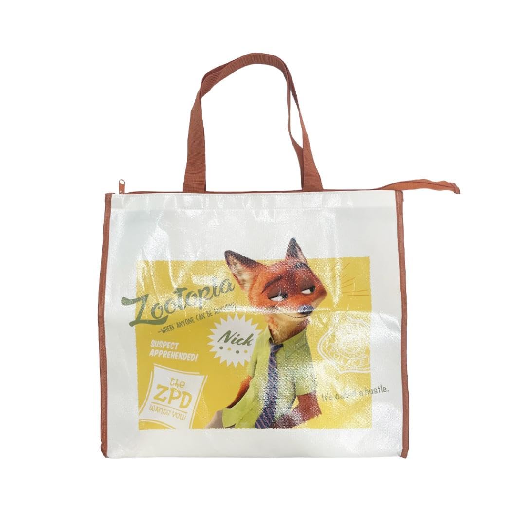 Zootopia Disney Goods Shopping Large S2339277 [Sunstar Stationery] Bag, Capacity, Zippered,