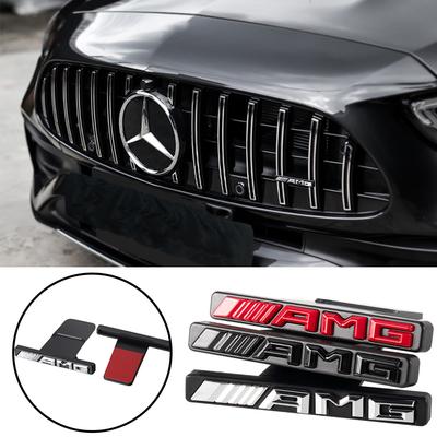 3D ABS Car Styling Front Grille Emblem Sticker Decoration Badge Auto Accessories for Mercedes Benz AMG W222 W204 W212 W176 W108