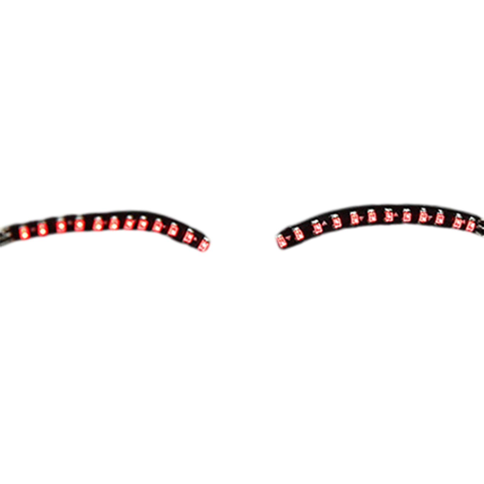 

LED Luminous Falses Eyelashes For Halloween Artifact Colored Fake Eyelash Light For Dances Party As Shown красный