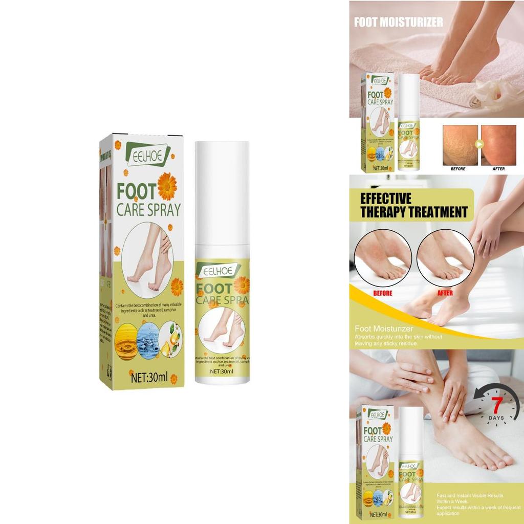 Eelhoe Moisturizing Foot Care Spray For Exfoliating Dead Skin And Softening Calluses 30ml