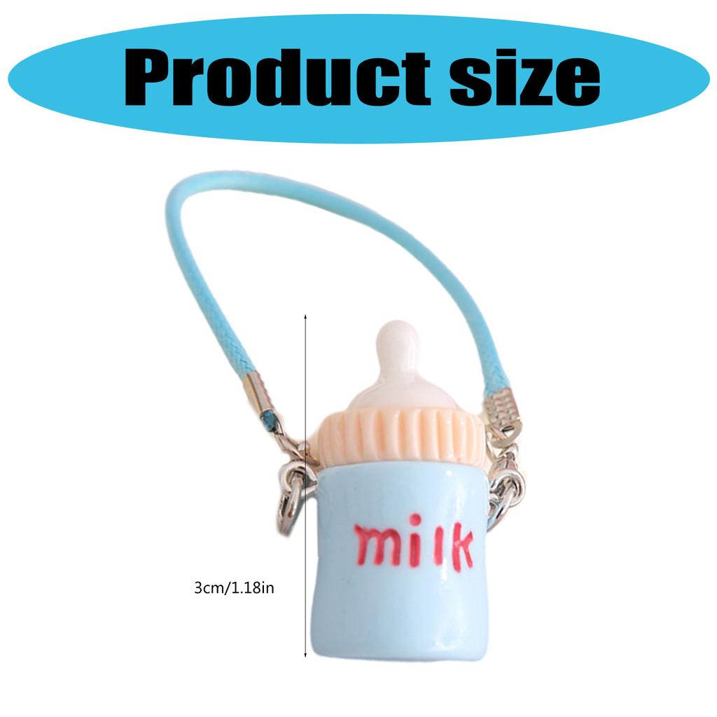 Mehrzweck Kleiner Wasserflaschenanhänger Resin Schlüsselanhänger Zubehör Praktisch für Mädchen Puppenhausdekoration Geschenke