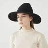 Solid Color Witch Hat Wool Halloween Hat Foldable Wool Bucket Hat  Party