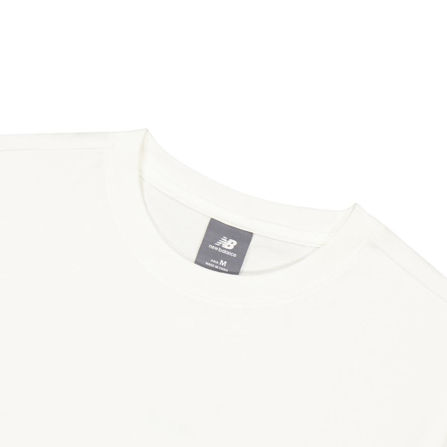 New Balance T Shirt Unisex Sea Salt White AMT52340-SST