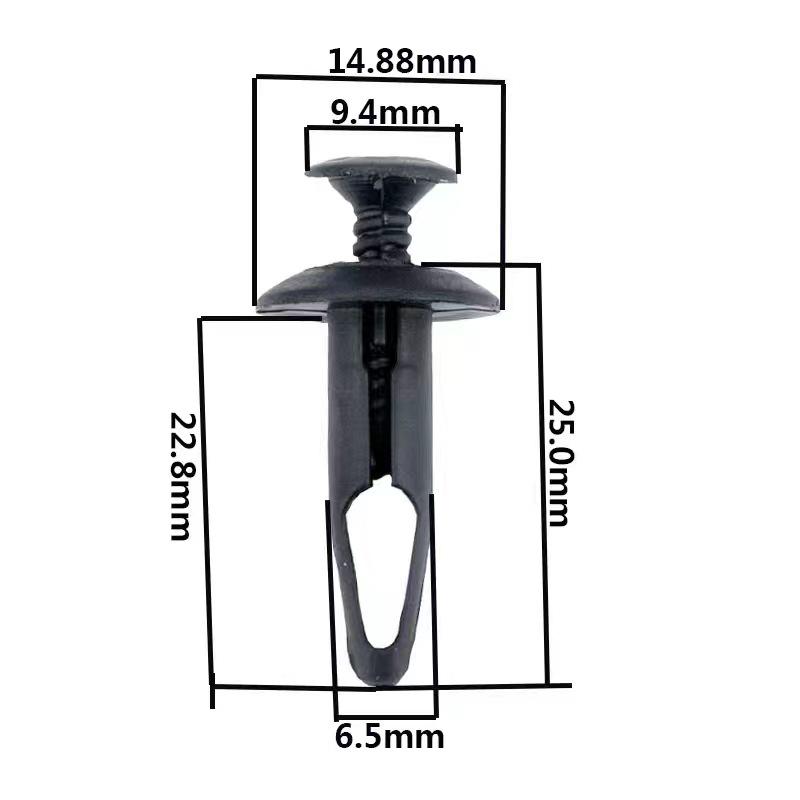 

Ford Focus, Mondeo, S-Max, Kuga Подкрылок и Задний Брызговик Клипсы Fuyan