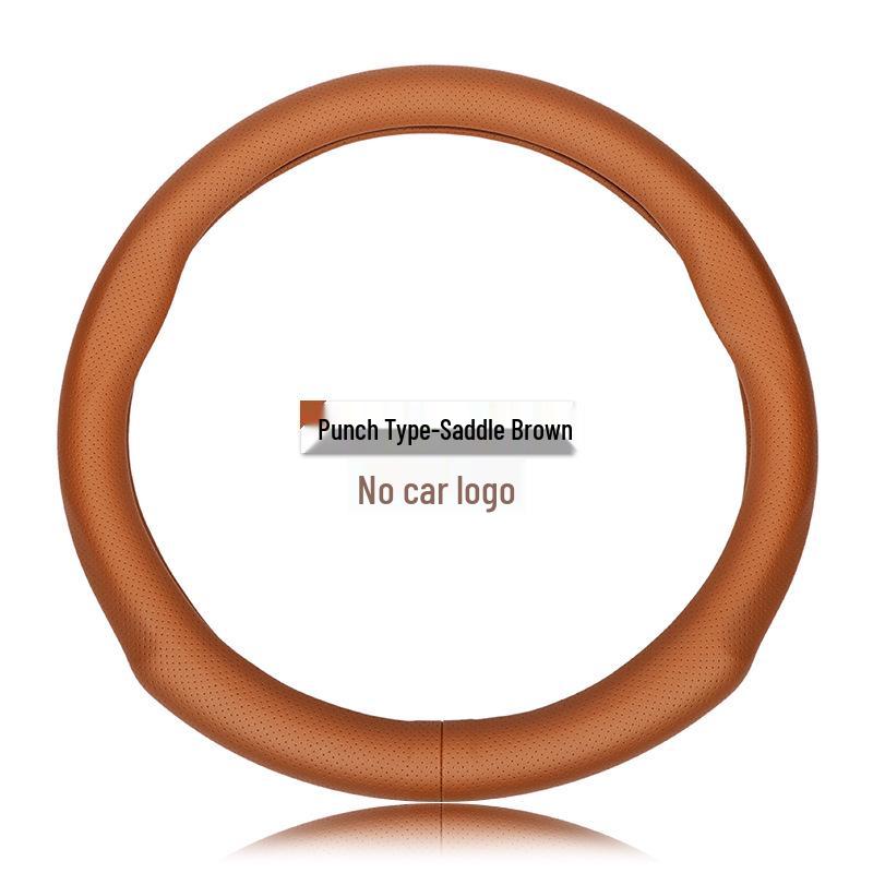 Genuine Leather Steering Wheel Cover for Roewe RX5, RX3, RX8, I5, I6, 350, 550, 360, E5, E6 - Sport Edition