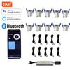 10x 3w Mini LED Downlight Complete Set TUYA APP Dimmable LED for Veranda or Terrace
