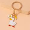 Cute Enamel Animal Duck Keychain Chicken Key Ring Pendant for Key Holder Women Girls Handbag Decor Handmade Jewelry Gift