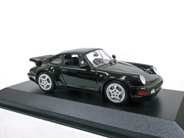 European Exclusive Scale Porsche 911 Turbo 1990 964 Model 1/43 (Black)