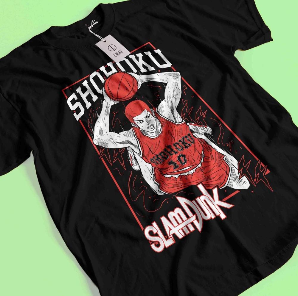 

Slam Dunk T-shirt Slam Dunk Team Basketball Anime Hanamichi Shirt Ryota Akira 4XL