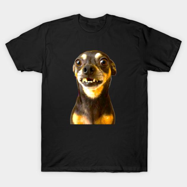 Asian Size Cotton Unisex Tshirt Print T-shirt Funny Chihuahua Dog Meme T-shirt No-Cut Print Regular Fit
