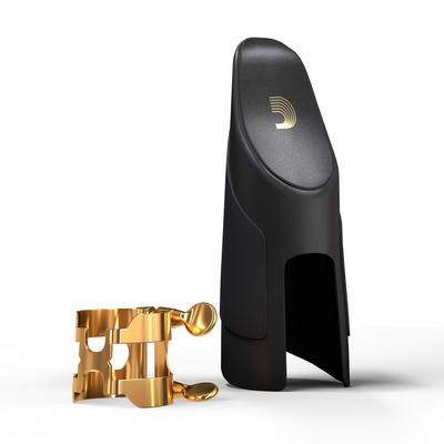 WoodWinds Ligature Cap for Bb Clarinet HCL1G Gold Plate D'Addario D'Addario & H-Ligature []